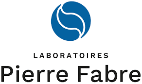 Pierre Fabre Laboratoires | Logo officiel de la marque. Logo officiel des Laboratoires Pierre Fabre. Cercle bleu avec double S blanc stylisé. Mention : LABORATOIRES Pierre Fabre.